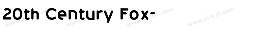 20th Century Fox字体转换